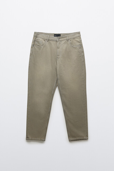 

Джинсы loose fit со средней посадкой зауженные, Серый, Джинсы loose fit со средней посадкой зауженные