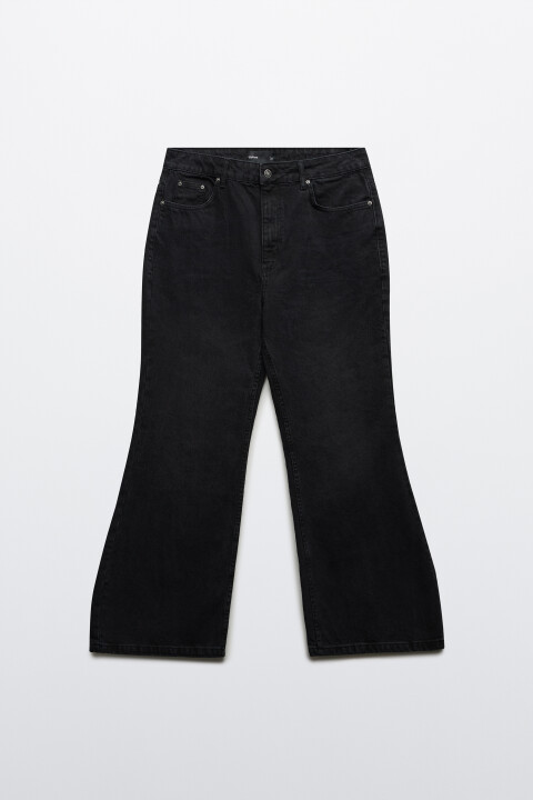 

Джинсы клеш со средней посадкой, Голубой, Джинсы клеш со средней посадкой