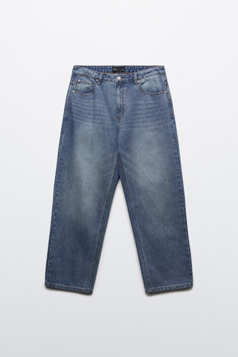 

Джинсы straight fit со средней посадкой, Серый, Джинсы straight fit со средней посадкой