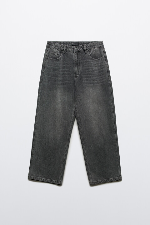 

Джинсы baggy fit со средней посадкой, Черный, Джинсы baggy fit со средней посадкой