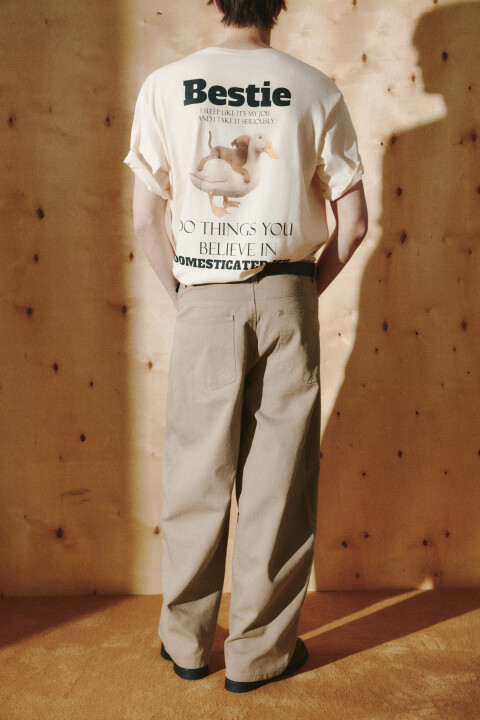 

Футболка хлопковая плотная с принтом, Синий, Футболка хлопковая плотная с принтом