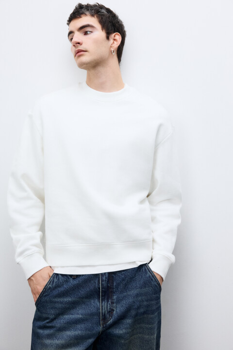 

Свитшот базовый утепленный, Белый, Свитшот базовый утепленный