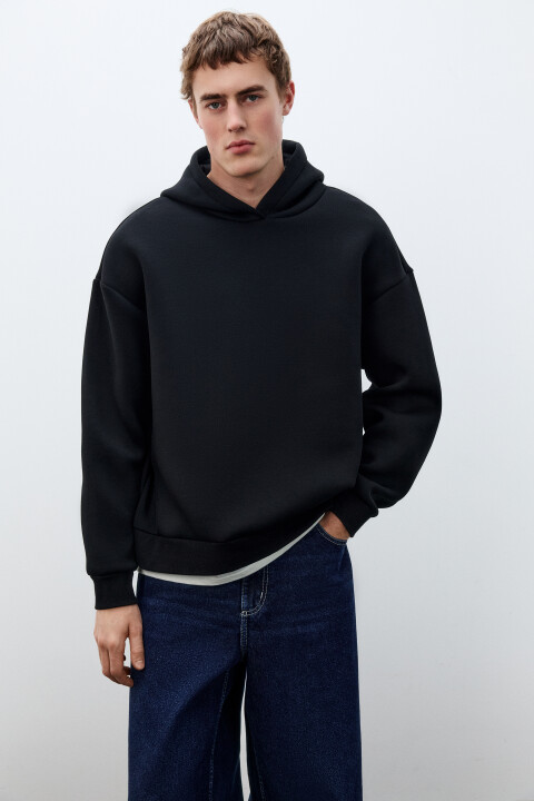 Худи с капюшоном и имитацией футболки