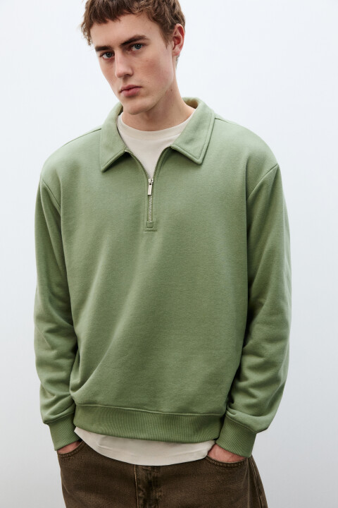 

Худи из футера с воротником, Серый, Худи из футера с воротником