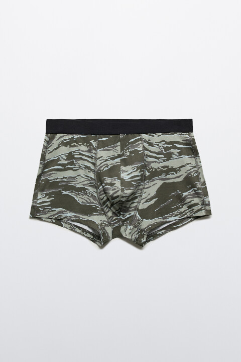 

Трусы-боксеры с принтом, Зеленый, Трусы-боксеры с принтом