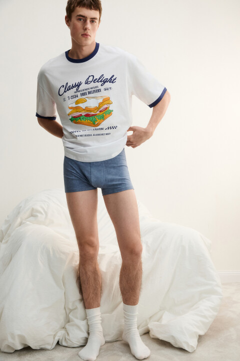 Трусы-боксеры с вареным эффектом