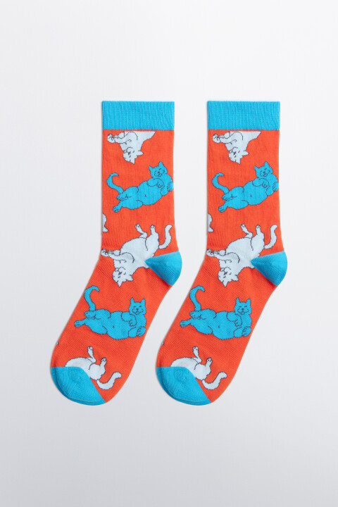 

Носки высокие с принтом, Зеленый, Носки высокие с принтом