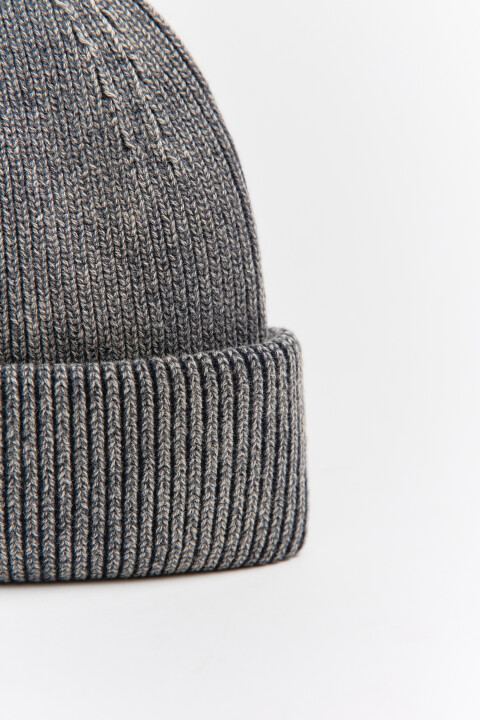 

Шапка-бини хлопковая, Серый, Шапка-бини хлопковая