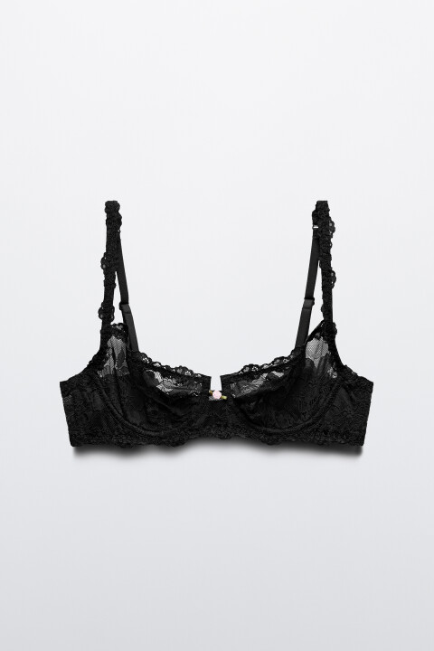 

Бюстгальтер-бра кружевной, Красный, Бюстгальтер-бра кружевной