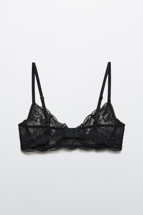 

Бюстгальтер-бра кружевной, Черный, Бюстгальтер-бра кружевной