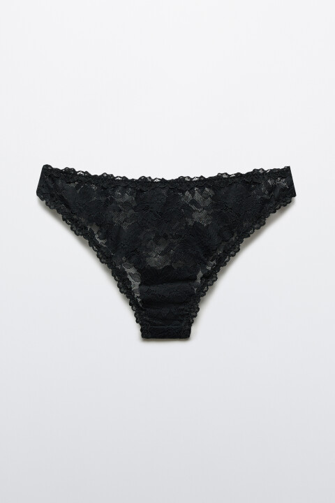 

Трусы-бразильяна кружевные со средней посадкой, Ванильный, Трусы-бразильяна кружевные со средней посадкой