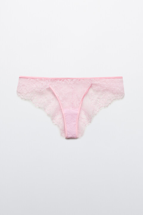 

Трусы-слипы кружевные со средней посадкой, Розовый, Трусы-слипы кружевные со средней посадкой