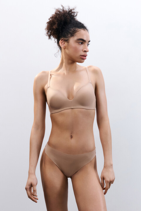 

Трусы-танга со средней посадкой, Бежевый, Трусы-танга со средней посадкой