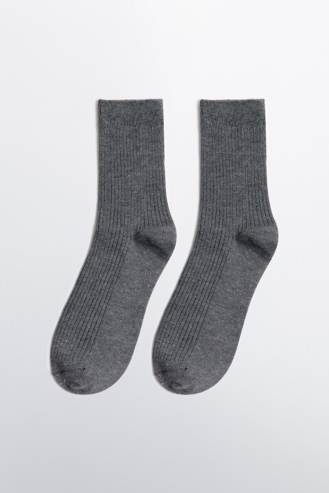 

Носки в рубчик с люрексом, Бежевый, Носки в рубчик с люрексом