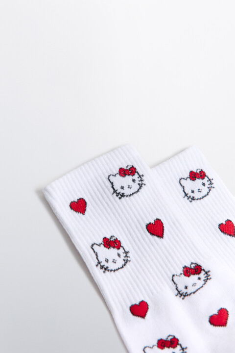 

Носки высокие с принтом, Красный, Носки высокие с принтом