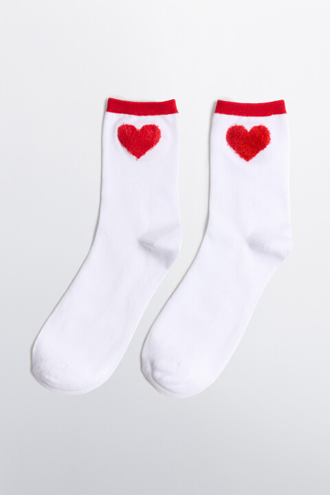 

Носки высокие с махровым сердечком, Розовый, Носки высокие с махровым сердечком