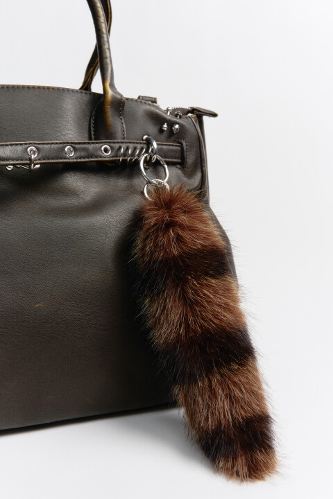 

Брелок-хвост из искусственного меха, Черный, Брелок-хвост из искусственного меха