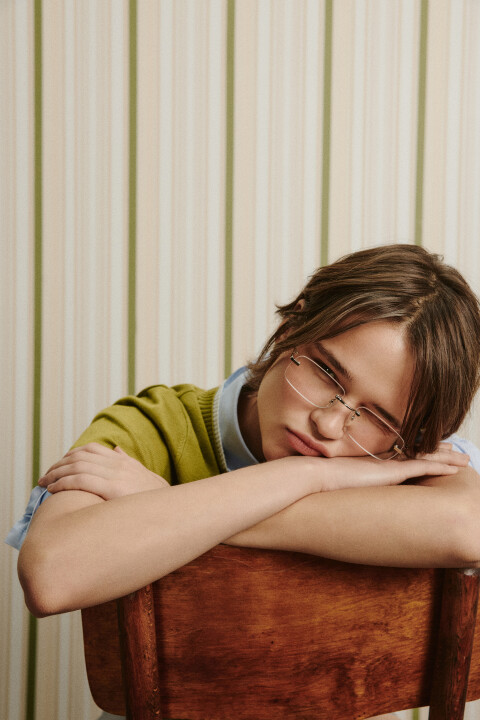 

Очки-нулевки прямоугольные без оправы, Белый, Очки-нулевки прямоугольные без оправы