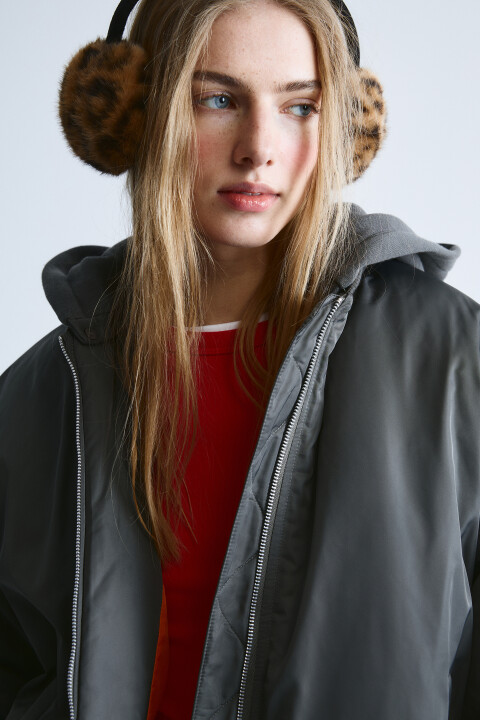 

Наушники меховые с леопардовым принтом, Мультиколор, Наушники меховые с леопардовым принтом