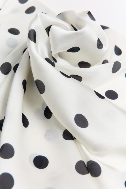 

Платок атласный в горошек, Черный, Платок атласный в горошек