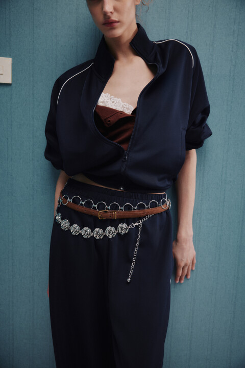 

Ремень с замшевой фактурой, Коричневый, Ремень с замшевой фактурой