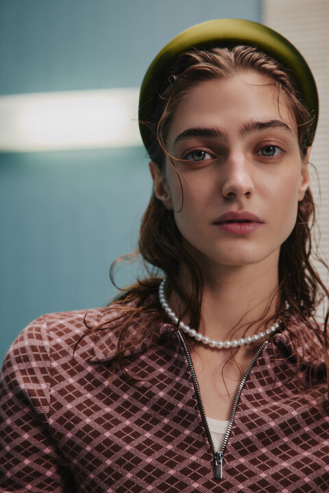 

Ободок широкий атласный, Зеленый, Ободок широкий атласный