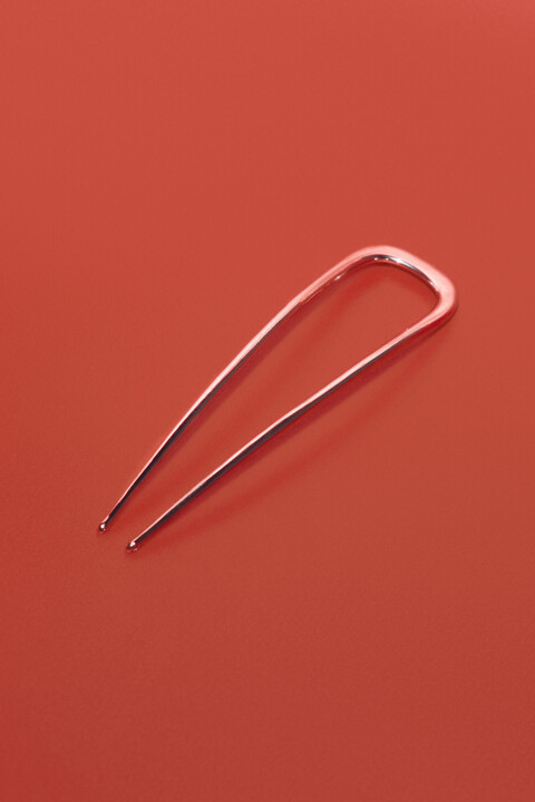 

Заколка-шпилька для волос двойная, Серый, Заколка-шпилька для волос двойная