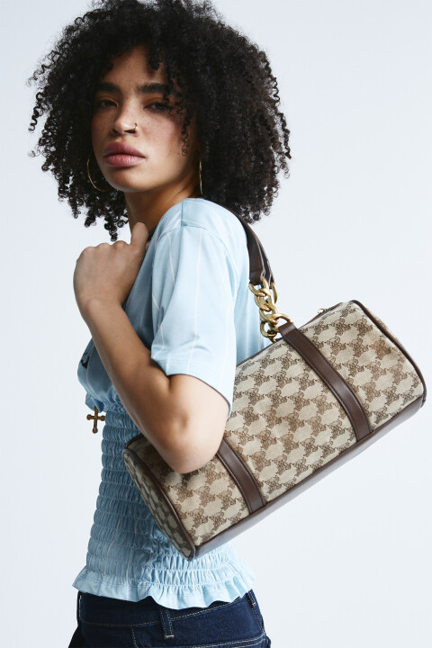 

Сумка-багет с принтом, Мультиколор, Сумка-багет с принтом