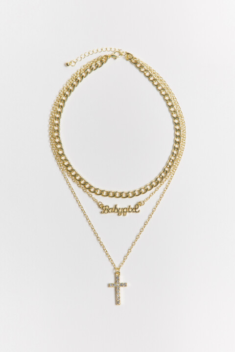 

Колье-цепочка с подвесками, Желтый, Колье-цепочка с подвесками