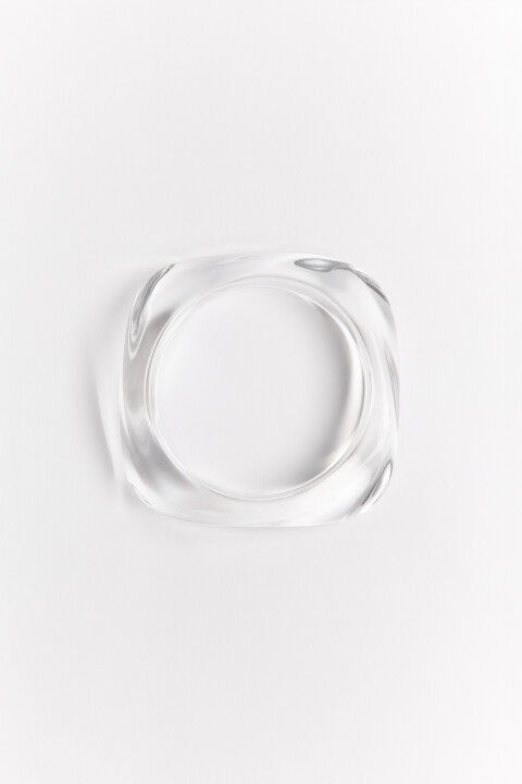 

Браслет-кольцо прозрачный, Белый, Браслет-кольцо прозрачный