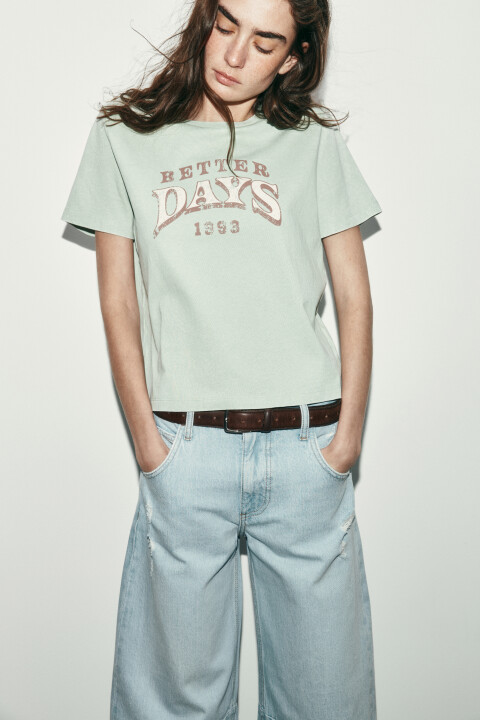 

Футболка прямая с принтом, Желтый, Футболка прямая с принтом