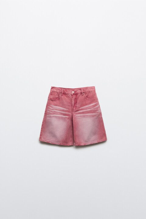 

Шорты джинсовые с низкой посадкой, Розовый, Шорты джинсовые с низкой посадкой