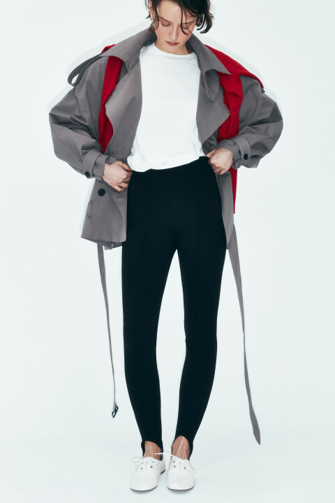 

Легинсы облегающие со штрипками, Черный, Легинсы облегающие со штрипками