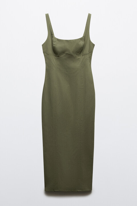 

Платье-футляр макси на бретелях, Черный, Платье-футляр макси на бретелях