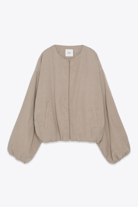 

Куртка-бомбер без капюшона из лиоцелла со льном, Зеленый, Куртка-бомбер без капюшона из лиоцелла со льном