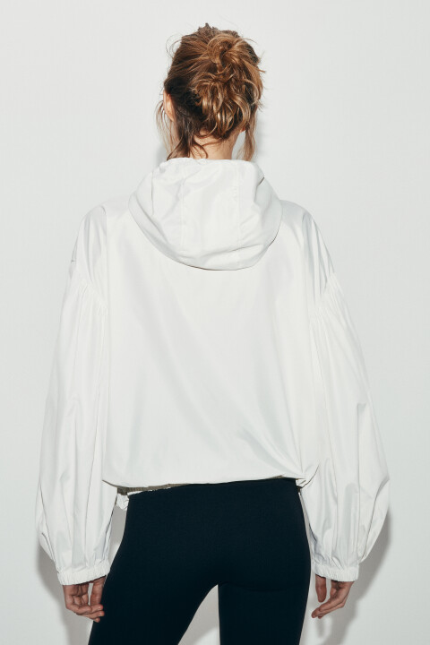 

Куртка-ветровка с капюшоном, Молочный, Куртка-ветровка с капюшоном