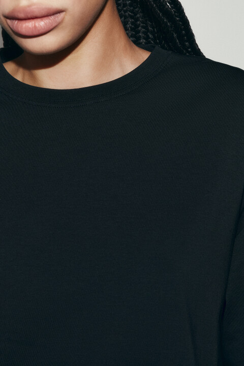 

Футболка хлопковая оверсайз с крыльями бабочки, Черный, Футболка хлопковая оверсайз с крыльями бабочки