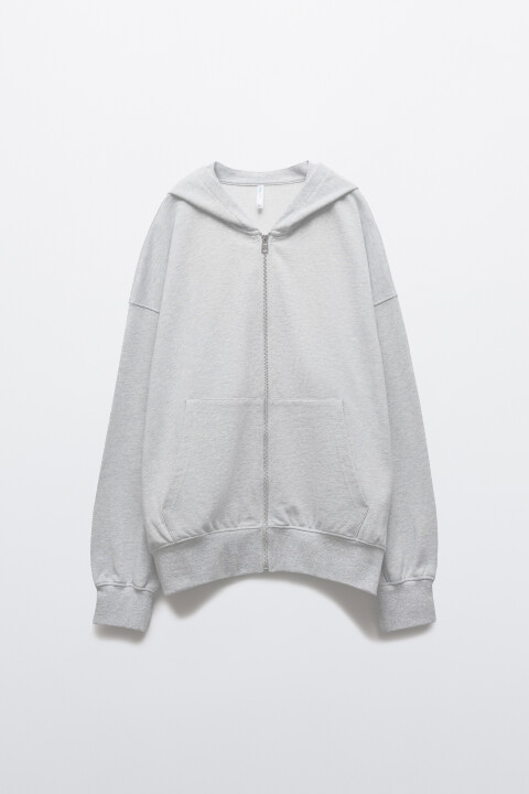 

Худи-зипка базовая, Серый, Худи-зипка базовая