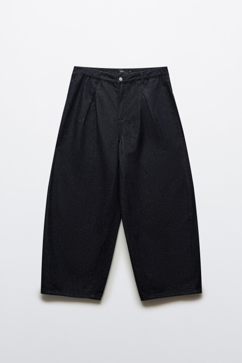 

Джинсы-баллон со средней посадкой, Синий, Джинсы-баллон со средней посадкой