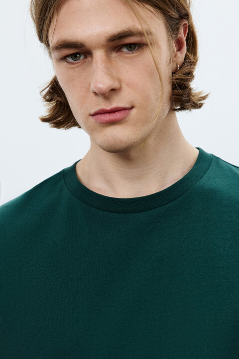 

Футболка хлопковая оверсайз базовая, Черный, Футболка хлопковая оверсайз базовая