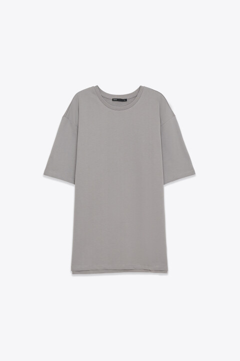 

Футболка хлопковая базовая, Серый, Футболка хлопковая базовая