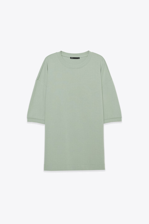 

Футболка прямая из футера, Зеленый, Футболка прямая из футера