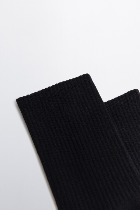 

Носки высокие в рубчик, Коричневый, Носки высокие в рубчик