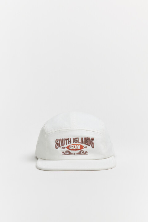 

Кепка хлопковая с вышивкой, Бежевый, Кепка хлопковая с вышивкой