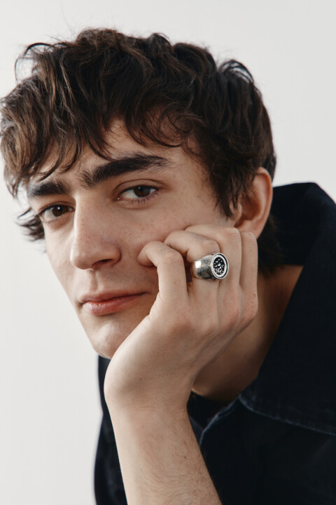 

Кольцо-печатка потертое, Серый, Кольцо-печатка потертое