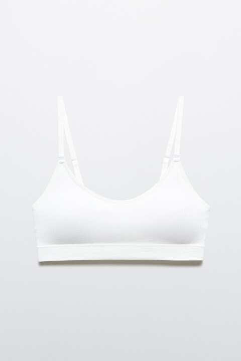 

Бюстгальтер-топ бесшовный в рубчик, Коричневый, Бюстгальтер-топ бесшовный в рубчик