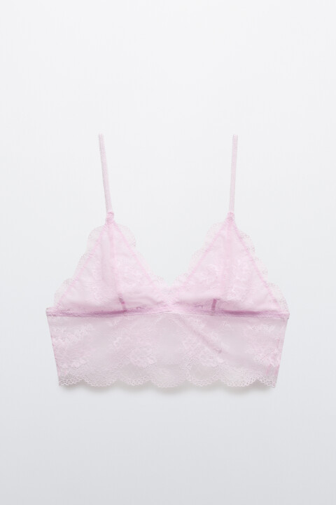 

Бюстгальтер-топ кружевной, Черный, Бюстгальтер-топ кружевной