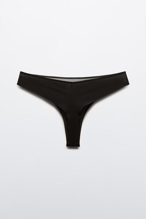 

Трусы-бразильяна сетчатые со средней посадкой, Черный, Трусы-бразильяна сетчатые со средней посадкой