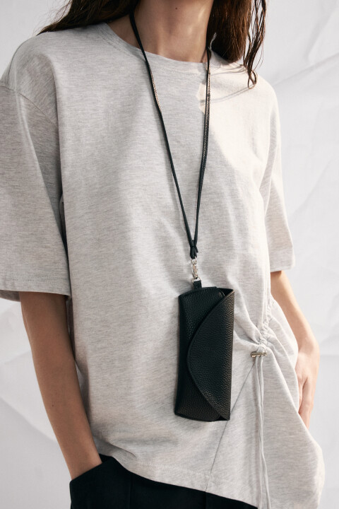 

Футляр для очков из искусственной кожи с ремешком, Мультиколор, Футляр для очков из искусственной кожи с ремешком