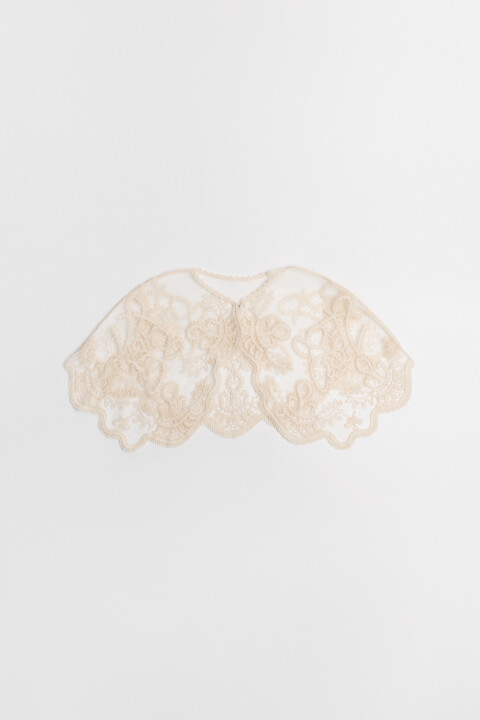 

Кейп кружевной с хлопком, Молочный, Кейп кружевной с хлопком